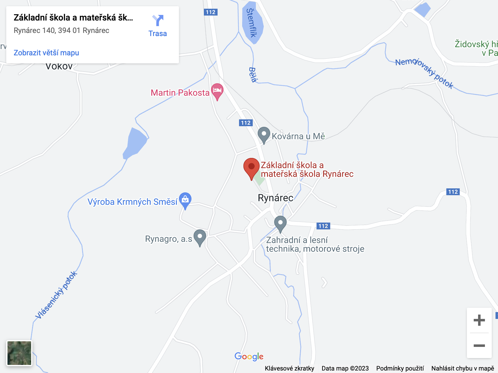 Mapa školy